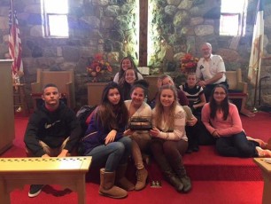 Members of the Social Justice Youth Ministry of the First Methodist Church of Reeders, PA filled 32 backpacks for OPERATION CHILLOUT annual winter homeless outreach campaign