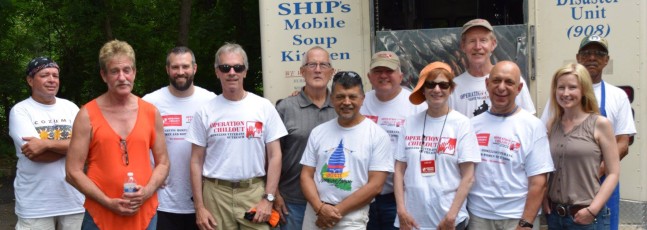 Summer homeless outreach team delivers life saving water to SHIP – Samaritan Hospitality Interim Program in Somerville.