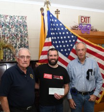 Thanks to MILFORD LIONS CLUB for their generous donation toward our 2017 Summer Homeless Outreach Campaign and for agreeing to be a hole sponsor at our July 24th Black Bear Golf and Country Club fundraiser. Pictured are Tom Wicklow, Logistics Coordinator, with leaders of the Milford Lions Club.