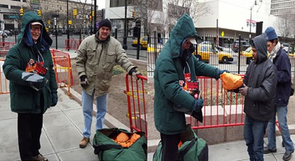 Outreach team brings warm survival gear to Penn Station Newark