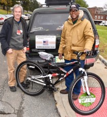 Deacon Ray and Travis with his new bike from OPERATION CHILLOUT.
