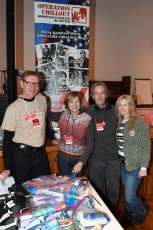 Jim, Leslie, Ray and Kris at the annual Morris County Homeless Connect at St Peters Episcopal Church with new winter clothing, toiletries and supplies.