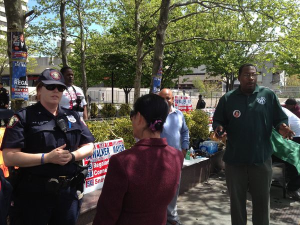 Jersey City cops break up candidate’s ‘haircuts for the homeless’ event