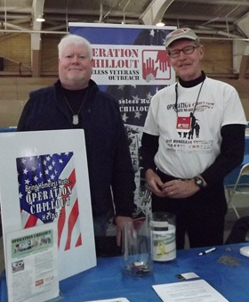 CHILLOUT representatives John Hennessey and Jim Moore at resource table