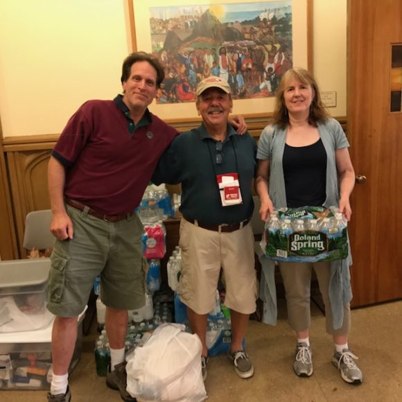 Pastor Jack Jones of the Mathewson Methodist Church has many ministries that serve the homeless and those living on the margins. He was extremely appreciative of all that was provided to help the homeless!